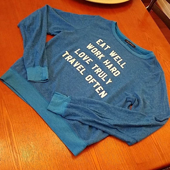 Wildfox | Eat Well Love Truly Mantra Sweatshirt - Picture 2 of 3